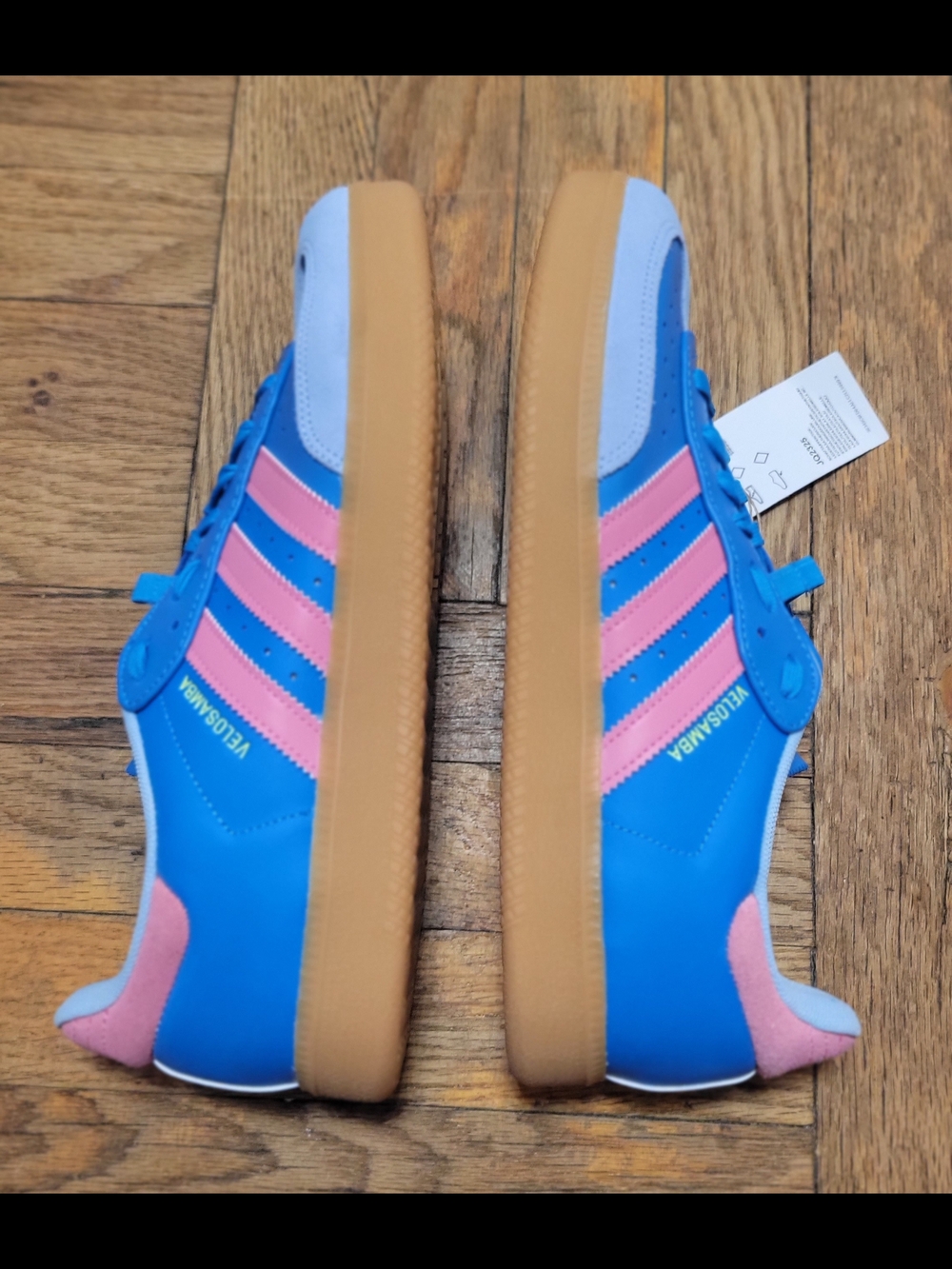 Adidas Velosamba Lea Shoes Blue Pink Size 10 - Picture 4 of 8